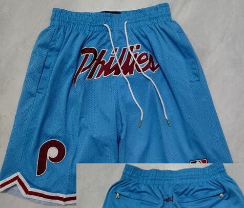 Men's Philadelphia Phillies Light Blue Just Don Shorts
