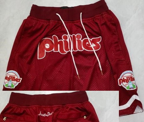 Men's Philadelphia Phillies Red Just Don Shorts