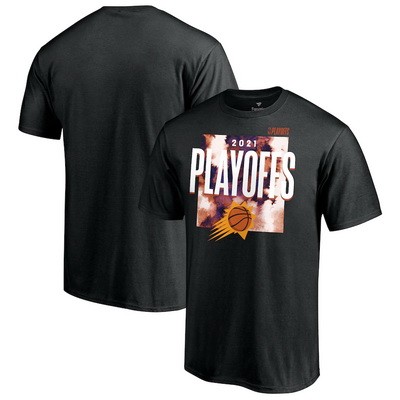 Men's Phoenix Suns Black 2021 NBA Playoffs Bound Tip Off T Shirt