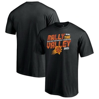 Men's Phoenix Suns Black 2021 Western Conference Champions Hometown Collection Team Ambition T Shirt