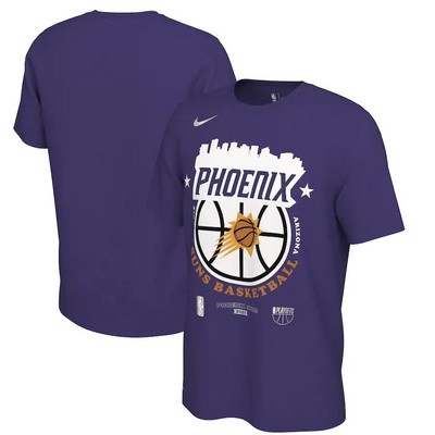 Men's Phoenix Suns Purple 2021 NBA Playoffs Bound City T Shirt