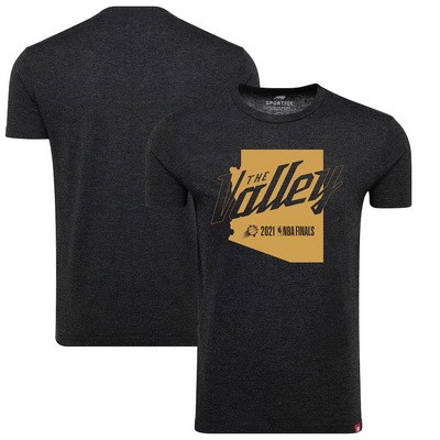 Men's Phoenix Suns Sportiqe Black 2021 NBA Finals Bound State T Shirt