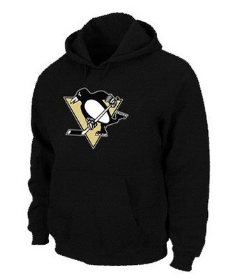 Men's Pittsburgh Penguins Black Printed Pullover Hoodie