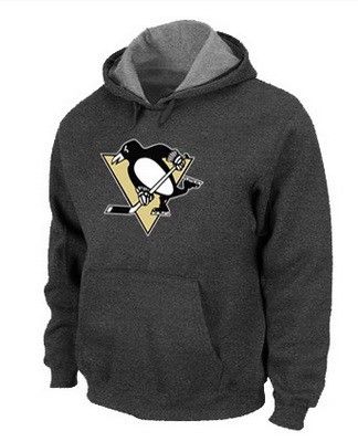 Men's Pittsburgh Penguins Dark Gray Printed Pullover Hoodie