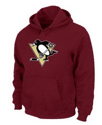 Men's Pittsburgh Penguins Red Printed Pullover Hoodie