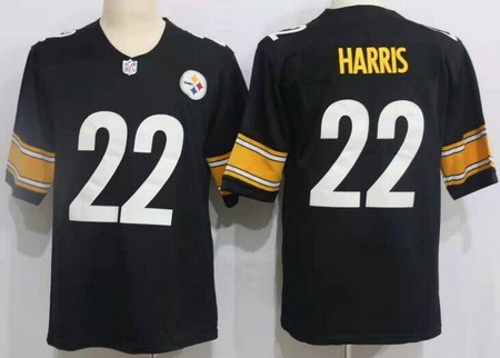 Men's Pittsburgh Steelers #22 Najee Harris Limited Black Vapor Jersey