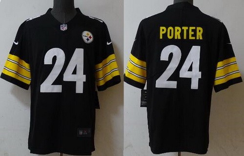 Men's Pittsburgh Steelers #24 Joey Porter Jr Limited Black Vapor Jersey