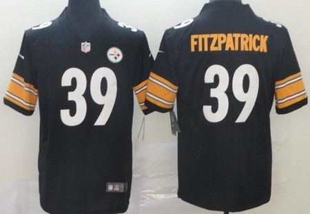 Men's Pittsburgh Steelers #39 Minkah Fitzpatrick Limited Black Vapor Untouchable Jersey