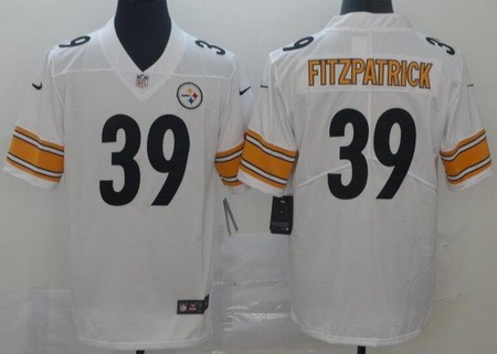 Men's Pittsburgh Steelers #39 Minkah Fitzpatrick Limited White Vapor Untouchable Jersey