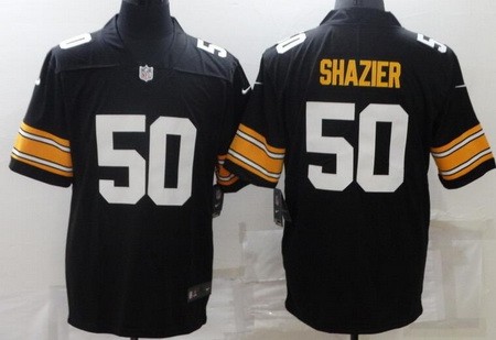 Men's Pittsburgh Steelers #50 Ryan Shazier Limited Black Alternate Vapor Jersey