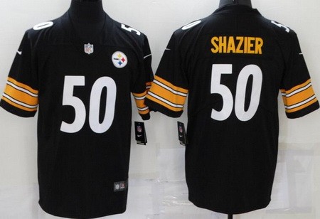 Men's Pittsburgh Steelers #50 Ryan Shazier Limited Black Vapor Jersey
