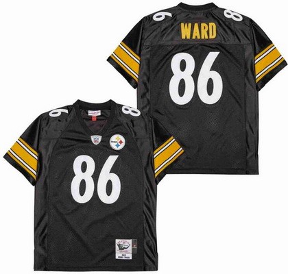 Men's Pittsburgh Steelers #86 Hines Ward Black 2005 Throwback Jersey