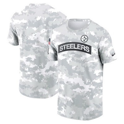 Men's Pittsburgh Steelers Arctic Camo 2024 Salute To Service Performance T Shirt