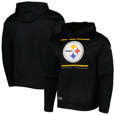 Men's Pittsburgh Steelers Black Printed Pullover Hoodie 302551