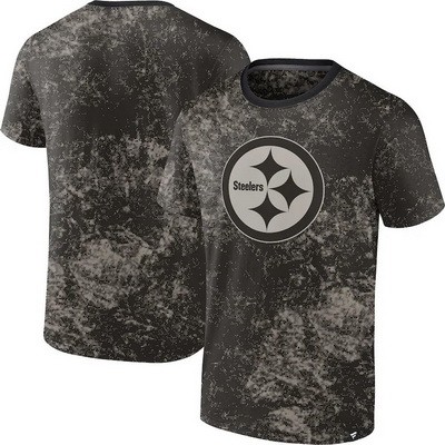 Men's Pittsburgh Steelers Black Shadow T Shirt