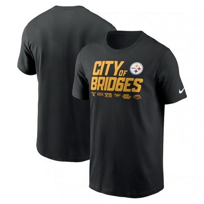 Men's Pittsburgh Steelers City of Bridges Local Essential T Shirt