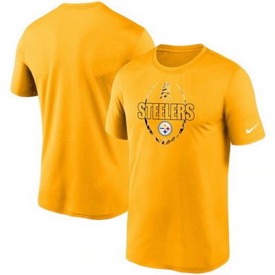 Men's Pittsburgh Steelers Gold Icon Performance T-Shirt