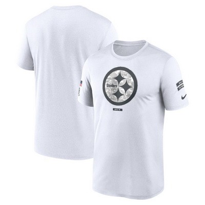 Men's Pittsburgh Steelers White 2024 Salute To Service Legend Performance T Shirt
