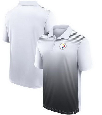 Men's Pittsburgh Steelers White Black Sandlot Game Polo