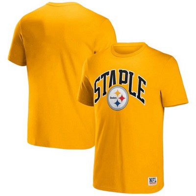 Men's Pittsburgh Steelers Yellow NFL x Staple Logo Lockup T Shirt