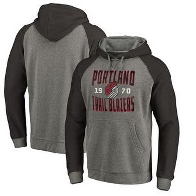 Men's Portland Trail Blazers Dark Gray 1 Printed Pullover Hoodie