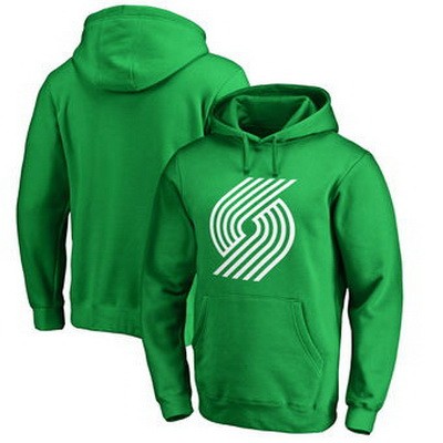 Men's Portland Trail Blazers Green Printed Pullover Hoodie