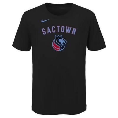 Men's Sacramento Kings Black Printed T Shirt 211024