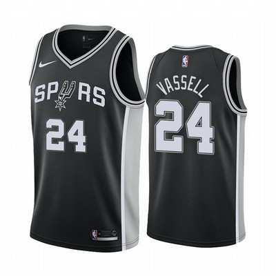 Men's San Antonio Spurs #24 Devin Vassell Black Icon Hot Press Jersey
