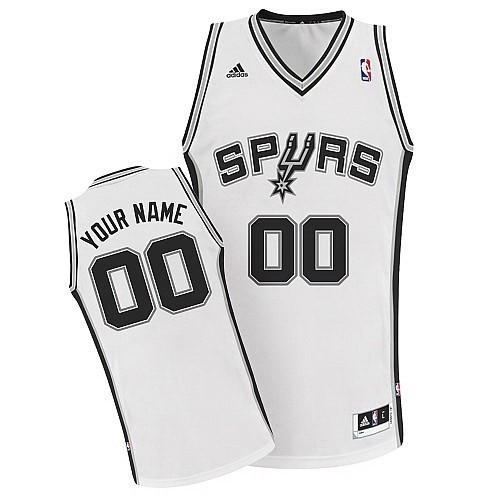 Men's San Antonio Spurs Customized White Swingman Adidas Jersey