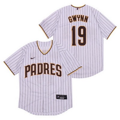 Men's San Diego Padres #19 Tony Gwynn White Cool Base Jersey