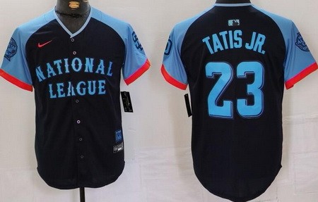 Men's San Diego Padres #23 Fernando Tatis Jr Navy 2024 All Star Limited Jersey