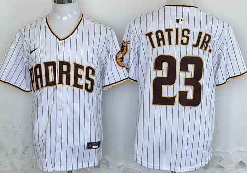Men's San Diego Padres #23 Fernando Tatis Jr White Limited Jersey