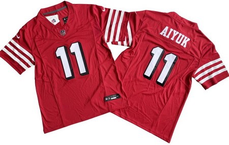 Men's San Francisco 49ers #11 Brandon Aiyuk Limited Red Alternate FUSE Vapor Jersey