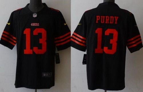 Men's San Francisco 49ers #13 Brock Purdy Limited Black 2022 Vapor Jersey