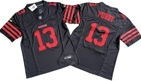 Men's San Francisco 49ers #13 Brock Purdy Limited Black FUSE Vapor Jersey