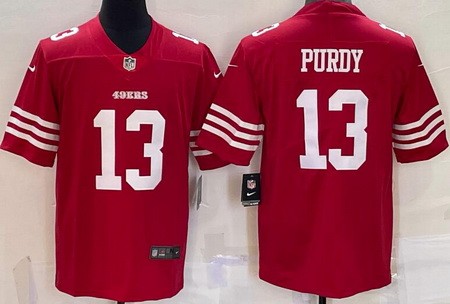 Men's San Francisco 49ers #13 Brock Purdy Limited Red 2022 Vapor Jersey