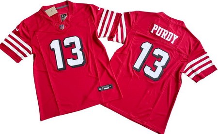 Men's San Francisco 49ers #13 Brock Purdy Limited Red Alternate FUSE Vapor Jersey
