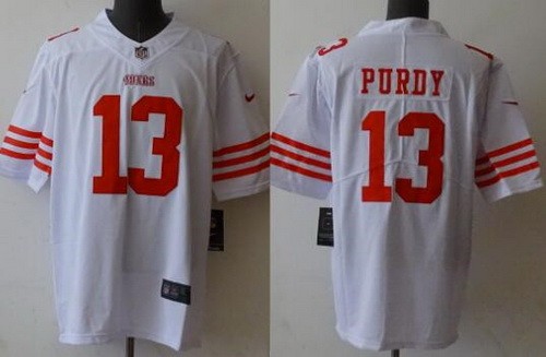 Men's San Francisco 49ers #13 Brock Purdy Limited White 2022 Vapor Jersey