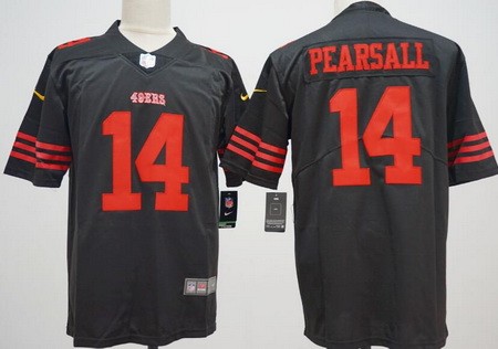 Men's San Francisco 49ers #14 Ricky Pearsall Limited Black Vapor Jersey