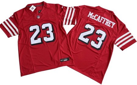 Men's San Francisco 49ers #23 Christian McCaffrey Limited Red Alternate FUSE Vapor Jersey
