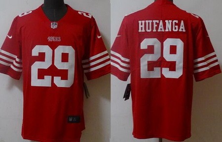 Men's San Francisco 49ers #29 Talanoa Hufanga Limited Red 2022 Vapor Jersey