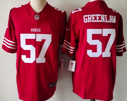 Men's San Francisco 49ers #57 Dre Greenlaw Limited Red FUSE Vapor Jersey