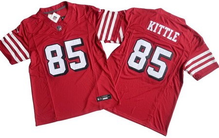 Men's San Francisco 49ers #85 George Kittle Limited Red Alternate FUSE Vapor Jersey