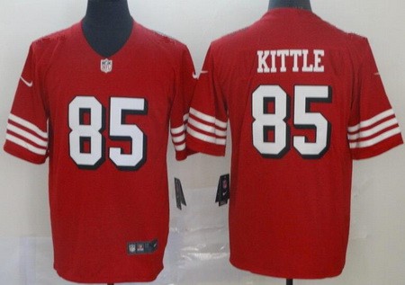 Men's San Francisco 49ers #85 George Kittle Limited Red Alternate Vapor Jersey
