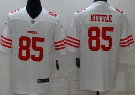 Men's San Francisco 49ers #85 George Kittle Limited White 2022 Vapor Jersey