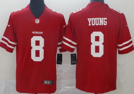 Men's San Francisco 49ers #8 Steve Young Limited Red Vapor Untouchable Jersey