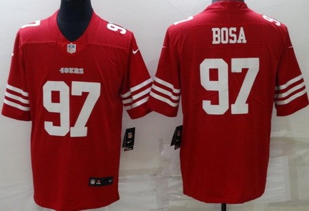 Men's San Francisco 49ers #97 Nick Bosa Limited Red 2022 Vapor Jersey