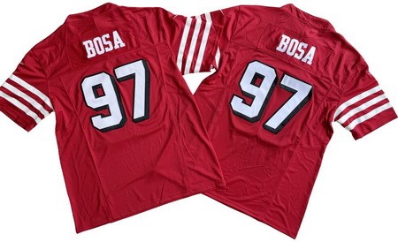 Men's San Francisco 49ers #97 Nick Bosa Limited Red Alternate FUSE Vapor Jersey
