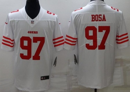 Men's San Francisco 49ers #97 Nick Bosa Limited White 2022 Vapor Jersey