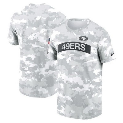 Men's San Francisco 49ers Arctic Camo 2024 Salute To Service Performance T Shirt